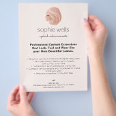 Roos Gold EyeLash Extensions en False Lash Girl Flyer (Hand)