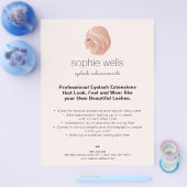 Roos Gold EyeLash Extensions en False Lash Girl Flyer (Enkel)