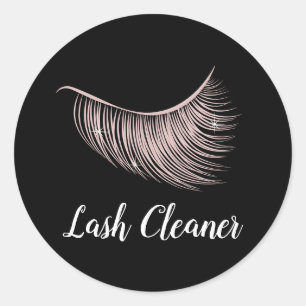 Roos Gold Eyelash Extensions Lash Cleaner Ronde Sticker