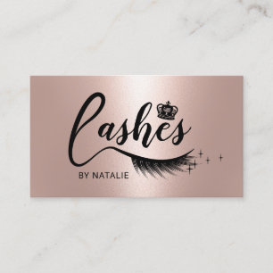 Roos Gold Eyelash Extensions Lashes Queen Salon Visitekaartje