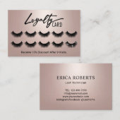 Roos Gold Eyelash Extensions Lashes Salon  Klantenkaartje (Voorkant / Achterkant)