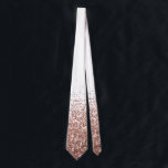 Roos Gold Fading Waterfall Ombre Glitter Stropdas<br><div class="desc">Dit ontwerp werd gecreeerd door digitale kunst. Het kan worden gepersonaliseerd door de aanpassingsknoop te klikken en tekst, afbeeldingen toe te voegen, of afbeeldingen te schrappen om aan te passen. Neem contact met me op colorflowcreations@gmail.com als je dit ontwerp op een ander product wilt gebruiken. Koop mijn oorspronkelijke abstracte acrylschilderij...</div>