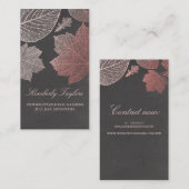 Roos Gold Fall laat elegante tuin achter Visitekaartje (Voorkant / Achterkant)