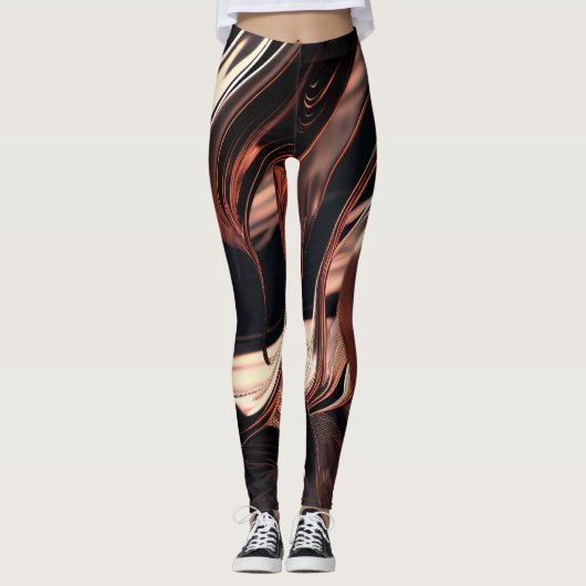 Roos Gold Fantasy leggings (Voorkant)