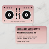 Roos Gold Faux 2020 DJ-controller Visitekaartje (Voorkant / Achterkant)