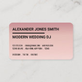Roos Gold Faux 2020 DJ-controller Visitekaartje (Achterkant)
