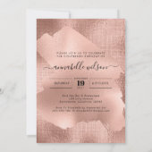 Roos Gold Faux Foil 18th Birthday Kaart (Achterkant)