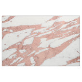 Roos Gold Faux Foil en White Marble Pattern Stof (Fat Quarter)