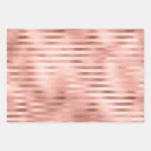 Roos Gold Faux Foil & Glitter Inpakpapier Vel (Voorkant 3)