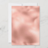 Roos Gold Faux Folie 40e verjaardag Kaart (Achterkant)