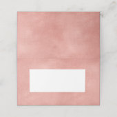 Roos Gold Faux Folie Modern Gevouwen Plaats Kaart Plaatskaartje (Buitenkant ongevouwen)