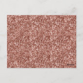 Roos Gold Faux Glitter 1e verjaardag Hartelijk dan Briefkaart (Achterkant)