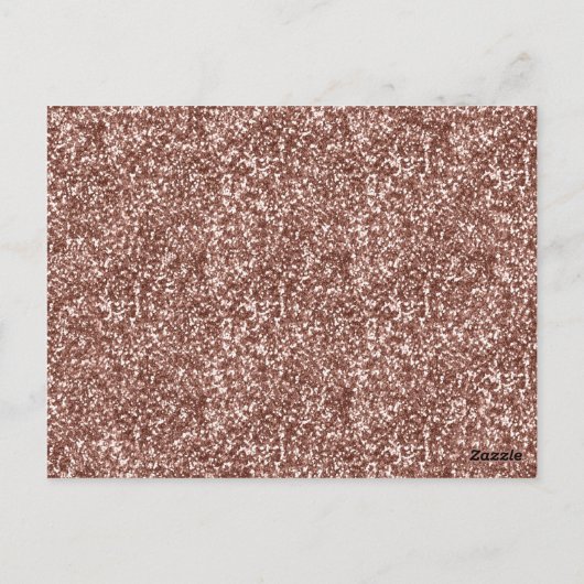 Roos Gold Faux Glitter 1e verjaardag Hartelijk dan Briefkaart (Achterkant)