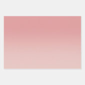 Roos Gold Faux Glitter Blush Ombre Mix Inpakpapier Vel (Voorkant 3)