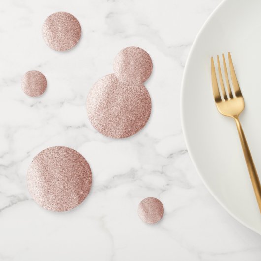 Roos Gold Faux Glitter Confetti (Groep)