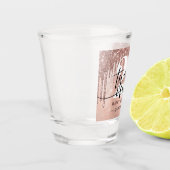 Roos Gold Faux Glitter & Folie 21st Birthday Shot  Glas (Links)