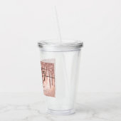 Roos Gold Faux Glitter & Folie 21ste verjaardag Acryl Drinkbeker (Links)