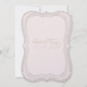 Roos Gold Faux Glitter Gem Uitnodigingen (Voorkant)