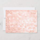 Roos Gold Faux Glitter Lights Sweet 16 Bedankkaart (Achterkant)