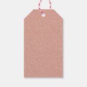 Roos Gold Faux Glitter Ombre Baby shower Gift Labe Cadeaulabel (Achterkant)