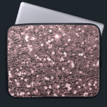 Roos Gold Faux Glitter Sparkles Laptop Sleeve<br><div class="desc">Glamoureus goud roos faux glitter.
Let op:  Dit zijn platte grafische afbeeldingen - geen verhoogde onderdelen.</div>