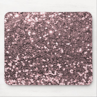 Roos Gold Faux Glitter Sparkles Muismat