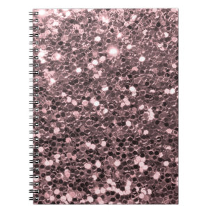 Roos Gold Faux Glitter Sparkles Notitieboek