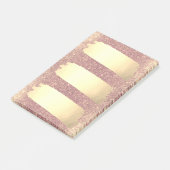 Roos Gold Faux Gold Foil - Sparkle List Post-it® Notes (Schuin)