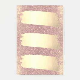 Roos Gold Faux Gold Foil - Sparkle List Post-it® Notes