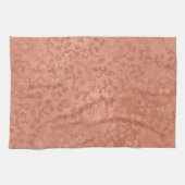 Roos Gold Faux Ingegraveerd Botanisch Theedoek (Horizontaal)