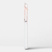 Roos Gold Faux Lashes Silver Case-Mate iPhone Case (Achterkant / Links)