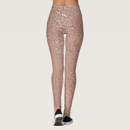 Roos Gold Faux Metallic Leggings (Achterkant)