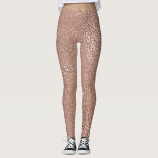 Roos Gold Faux Metallic Leggings
