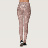 Roos Gold Faux Metallic Streked Leggings (Achterkant)