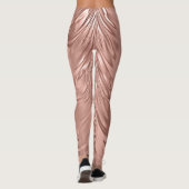 Roos Gold Faux Metallic Swirl Leggings (Achterkant)