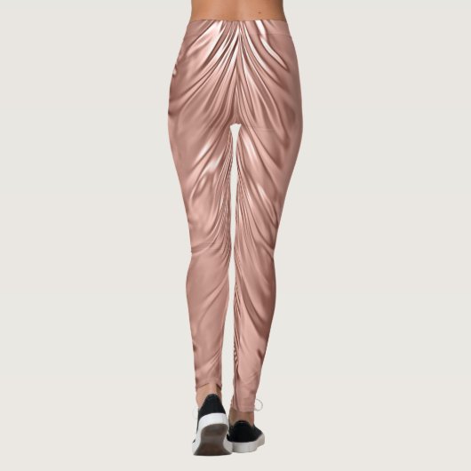 Roos Gold Faux Metallic Swirl Leggings (Achterkant)