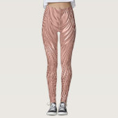 Roos Gold Faux Metallic Swirl Leggings (Voorkant)