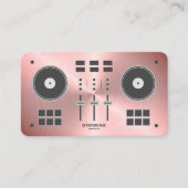 Roos Gold Faux Pro-DJ-controller Visitekaartje (Voorkant)