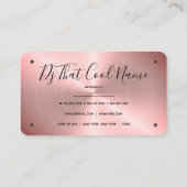 Roos Gold Faux Pro-DJ-controller Visitekaartje (Achterkant)