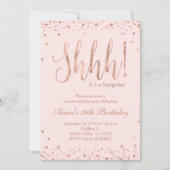 Roos Gold-feestuitnodiging Kaart (Voorkant)