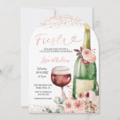 Roos Gold Fiesta Couples Douche Uitnodiging (Voorkant)