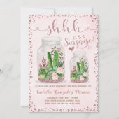 Roos Gold Fiesta Volwassen Vrouw Verjaardag Uitnod Kaart (Voorkant)