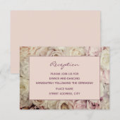 Roos Gold/Fig Pink Weddenschap Kaarten (Voorkant / Achterkant)