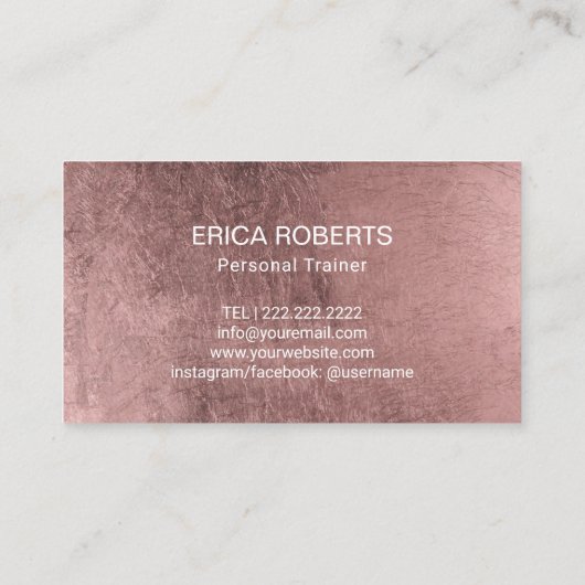 Roos Gold Fitness Trainer 10 klasse Pass Loyalty (Achterkant)