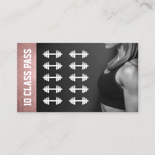 Roos Gold Fitness Trainer 10 klasse Pass Loyalty (Voorkant)