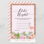 Roos Gold Flamingo Vrijgezellenfeest Game PRINED (Voorkant / Achterkant)