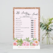 Roos Gold Flamingo Vrijgezellenfeest Game PRINED (Staand voorkant)