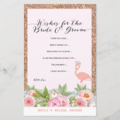 Roos Gold Flamingo Vrijgezellenfeest Game PRINED (Voorkant)