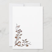 Roos Gold Floral Border 21st Birthday Dinner Party Kaart (Achterkant)