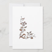 Roos Gold Floral Border 30th Birthday Dinner Party Kaart (Achterkant)